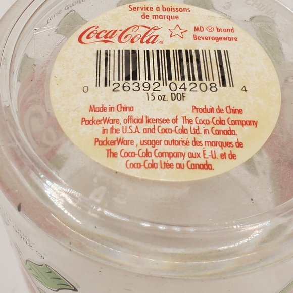 VINTAGE - Coca Cola Plastic Cups Set Of 5 Collectables - Clear And Red As Is - Picture 7 of 10